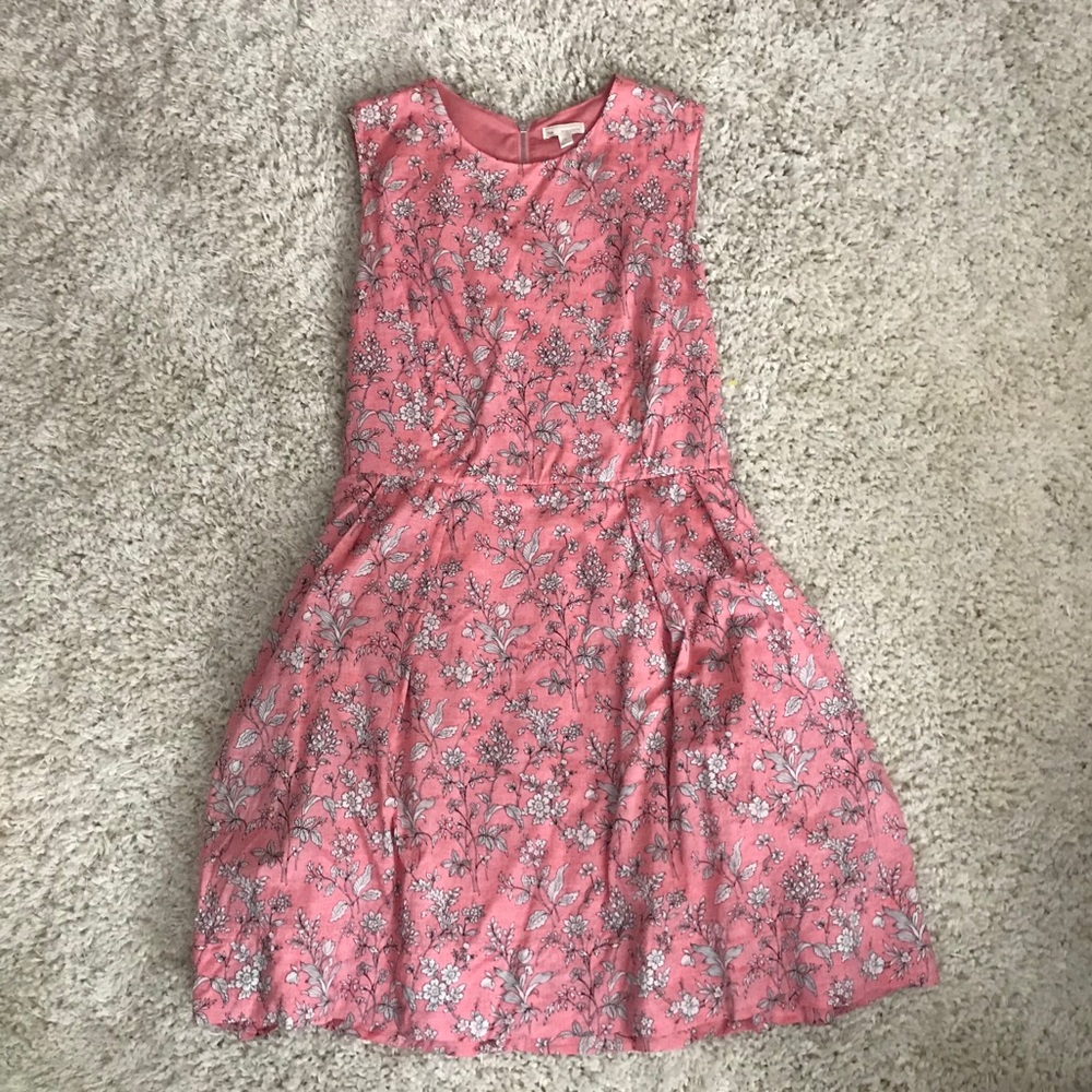 Vintage Style Floral Dress w Pockets